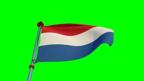 Netherlands' Flag in 3D Stock Footage 142915572