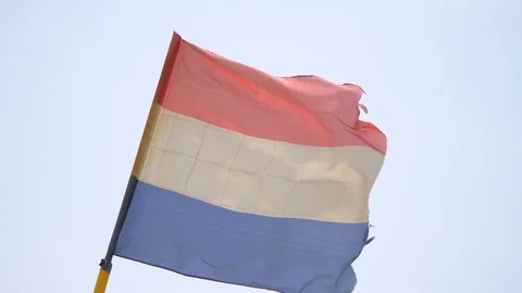 Netherlands flag in 4K Stock Footage 111766414