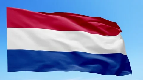 Netherlands Flag Animation – Seamless Loop (4K UHD) Stock Footage 318967919