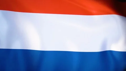 Netherlands Flag Flapping Stock Footage 118966030