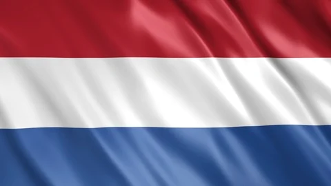 Netherlands Flag Stock Footage 123819919