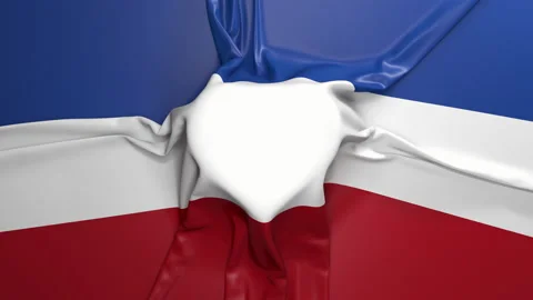 Netherlands flag Stock Footage 135274776