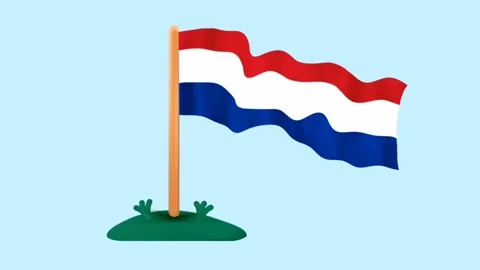 Netherlands flag Stock-Footage 275820739