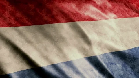 Netherlands Flag Grunge Stock Footage 249037454
