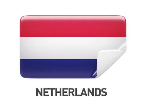 Netherlands Flag Icon Stock Illustration