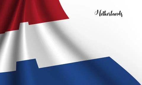 The Netherlands flag Stock Illustration
