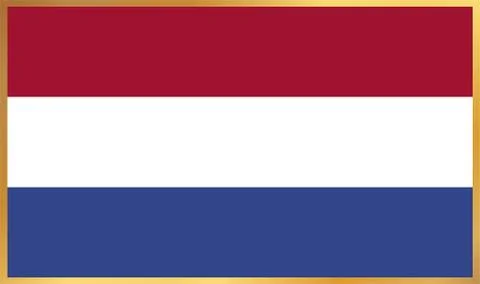 Netherlands Flag Illustration Stock Illustration