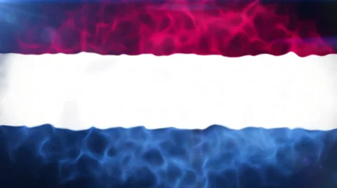 Netherlands Flag Loop 스톡 동영상 33742954