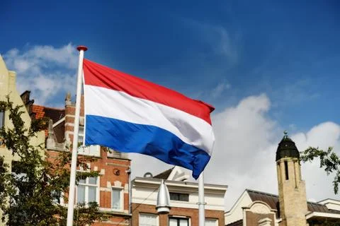 Netherlands flag Foto stock