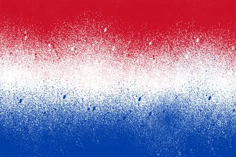 Netherlands Flag Spray Paint Texture Background with Grunge Splatter Effect Illustrazione stock
