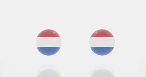 Netherlands flag symbol Stock Footage 184829347