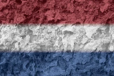 Netherlands flag texture as background Stock Photos