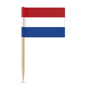 Netherlands flag toothpick Stock Illustration