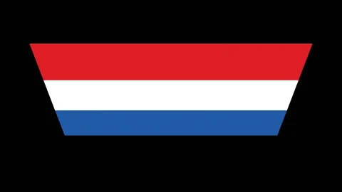 Netherlands flag turning vertically Stock-Footage 88723687