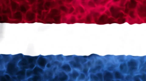 Netherlands Flag V2 Loop 스톡 동영상 33743166