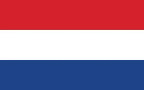 Netherlands flag vector graphic. Rectangle Dutch flag illustration. Netherlan 스톡 일러스트