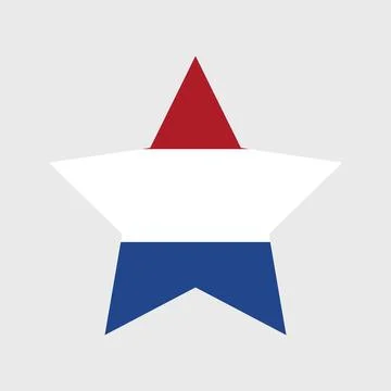 The Netherlands flag vector icon. Dutch flag illustration Stock Illustration