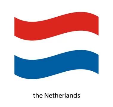 Netherlands flag, vector illustration Stock Illustration