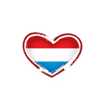 Netherlands flag, vector illustration on a white background Stock Illustration