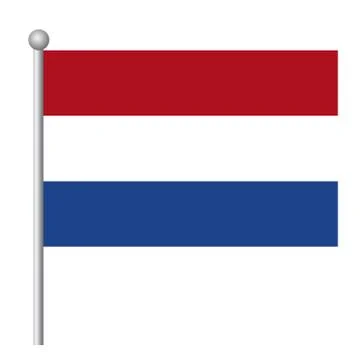 Netherlands flag vector template background realistic copy Illustrazione stock