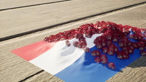 Netherlands Flag - Virus Growth Stock Footage 320248231