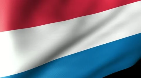 The Netherlands Flag Waving Stock Footage 12230199