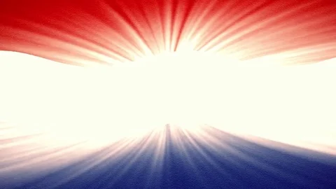 Netherlands flag waving seamless loop with sun light rays new quality unique Stock-Footage 80227566