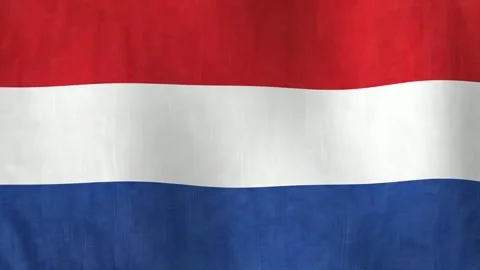 Netherlands flag waving in the wind Stock Footage 340523268