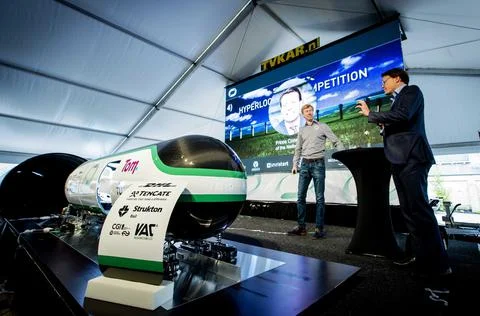 Netherlands Hyper Loop Capsule - Jun 2016 스톡 사진