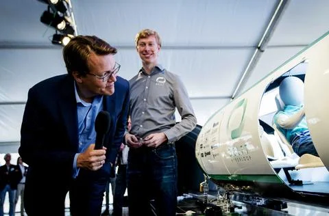 Netherlands Hyper Loop Capsule - Jun 2016 스톡 사진