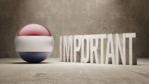 Netherlands. Important  Concept. Stock Illustration