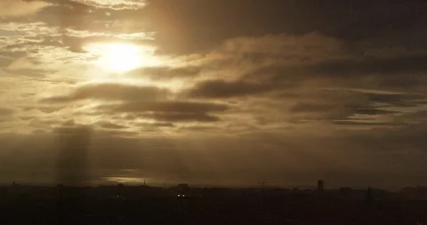Netherlands, Krommenie, Sunset Stock Footage 99116182