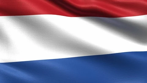 Netherlands Looping Flag 4K Stock Footage 107883937
