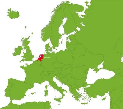 Netherlands map Stock Illustration