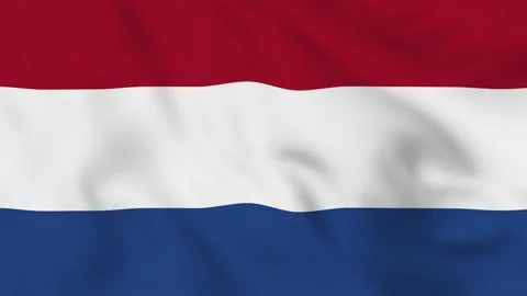 Netherlands realistic waving flag. Stock Footage 202706302