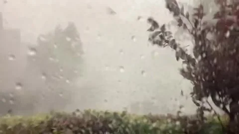 Netherlands: Thunderstorms Bring Hail and Damaging Winds to Multiple Prov... Stock Footage 335951487
