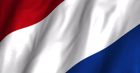 Netherlands Waving Flag-4K Stock Footage 46888462