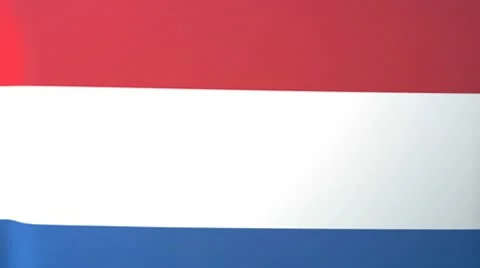 Netherlands Waving Flag Stock Footage 10762249