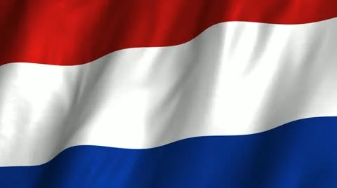 Netherlands Waving flag Stock Footage 12314464