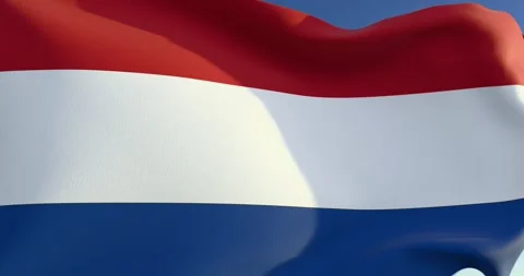 Netherlands waving flag Stock-Footage 300023858