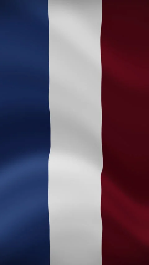 Netherlands Waving Flag in Vertical Orientation – Realistic Loop Animation Stock Footage 294947801