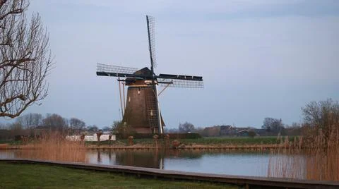 Netherlands Wind Mill Stock Photos