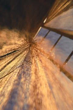 Nets catch fish from high. Stock Photos