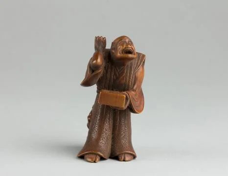 Netsuke 19th century Japan. Netsuke. Japan. 19th century. Wood. Edo (161518.. Stock Photos
