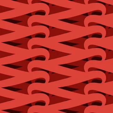 Netting seamless pattern. Vite abstract background. Red Intertwined texture.  Stock Illustration