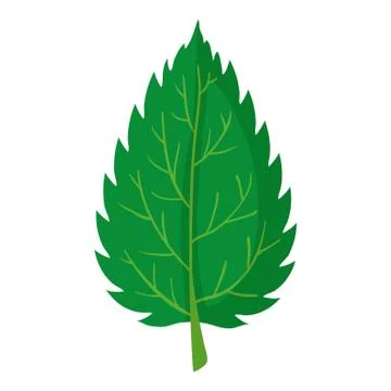 Nettle leaf icon, cartoon style Illustrazione stock