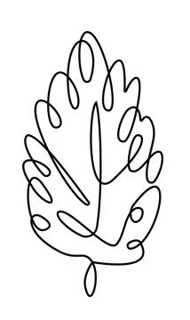 Nettle leaf outline pattern with interlacing logo icon Stock Illustration