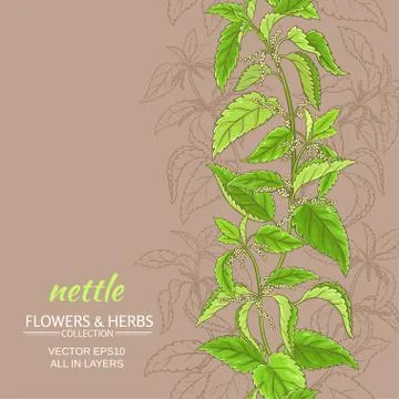 Nettle vector background Stock Illustration