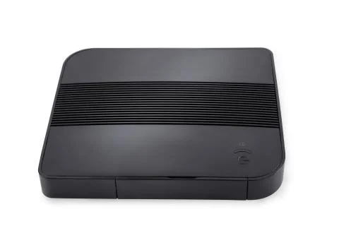 Nettop computer on white with clipping path Stock-Fotos