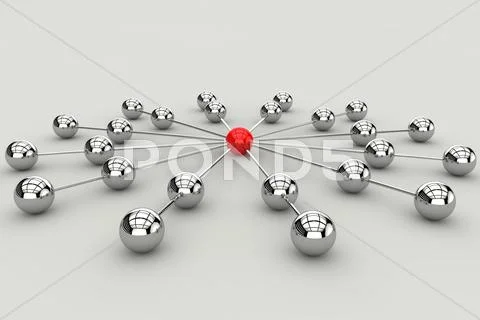 Netwok connection communication concept Stock Illustration